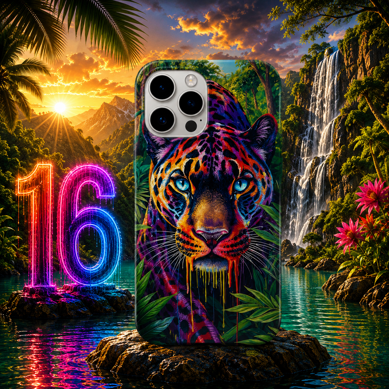 Coques Panthère Pop Art