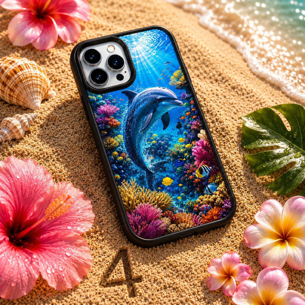 Coques de Téléphone Dauphin Tropical