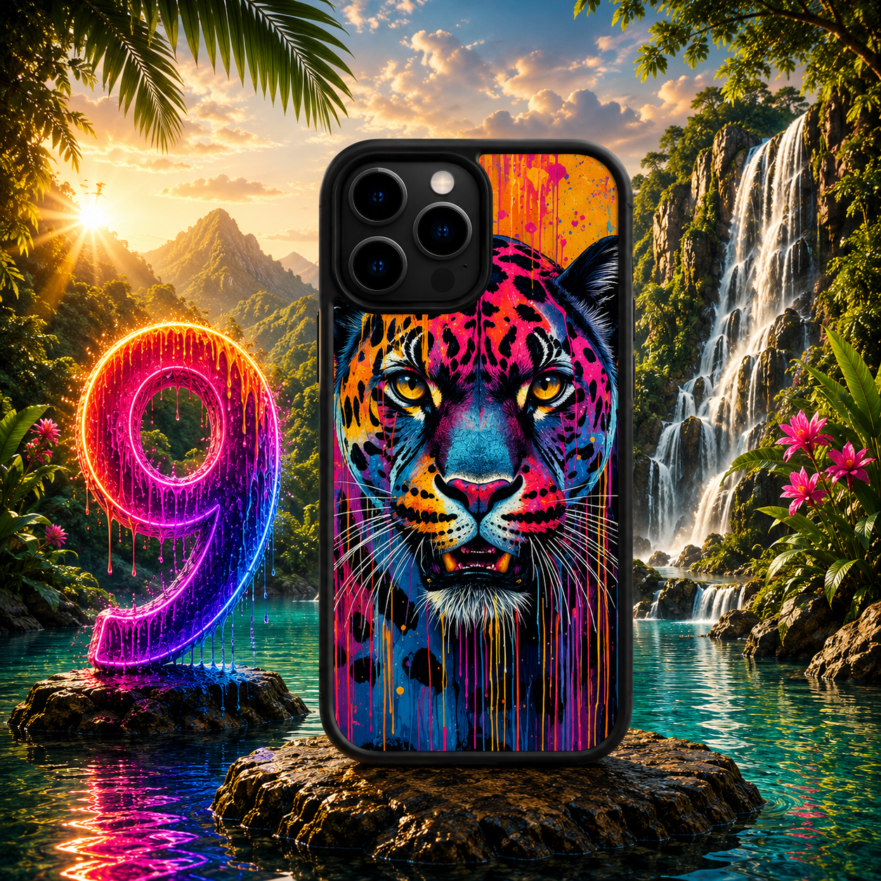Coques Panthère Pop Art