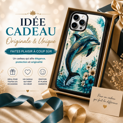 Coques de téléphone Dauphin mandala