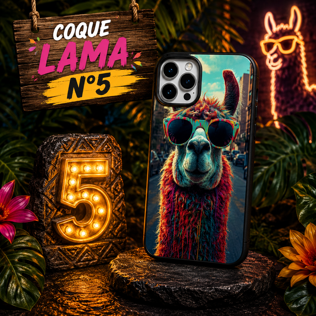 Coques Lama Pop Art