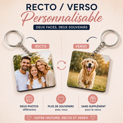 Porte-clé personnalisé avec votre photo