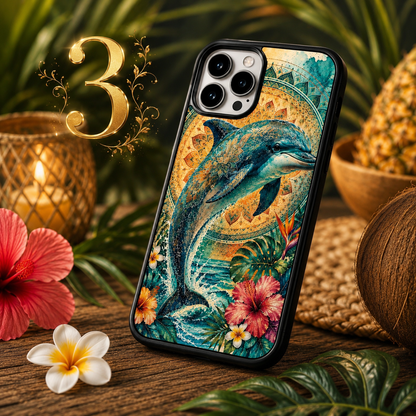 Coques de téléphone Dauphin mandala