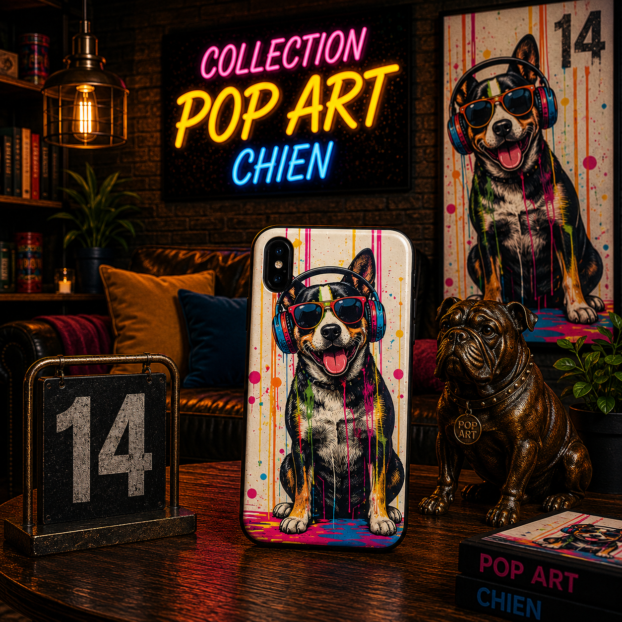 Coques Chien Pop Art