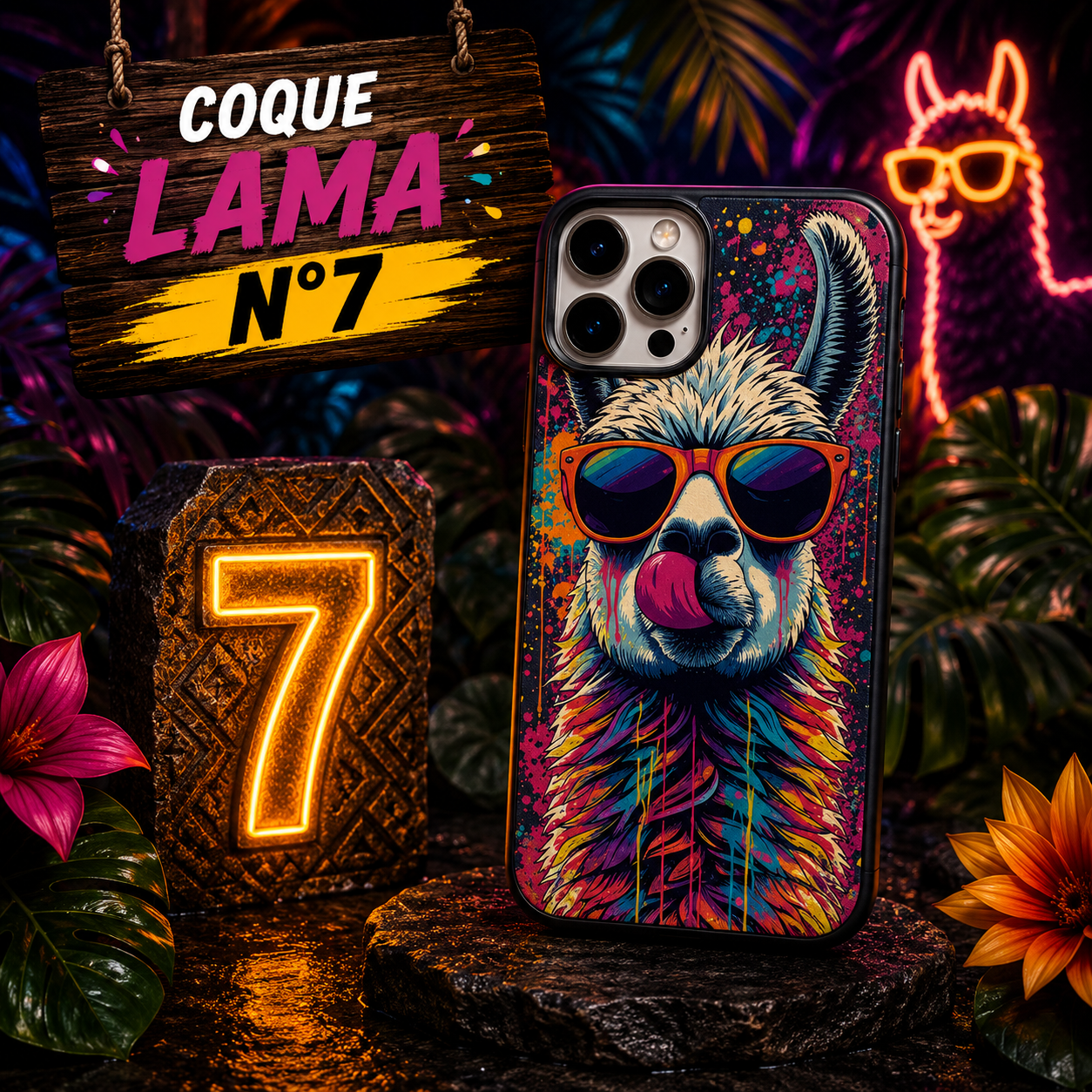 Coques Lama Pop Art