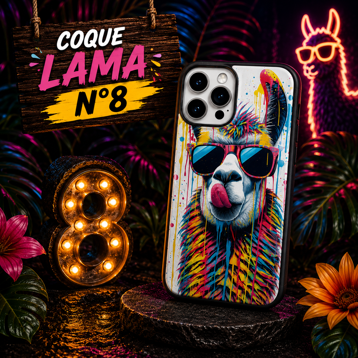 Coques Lama Pop Art