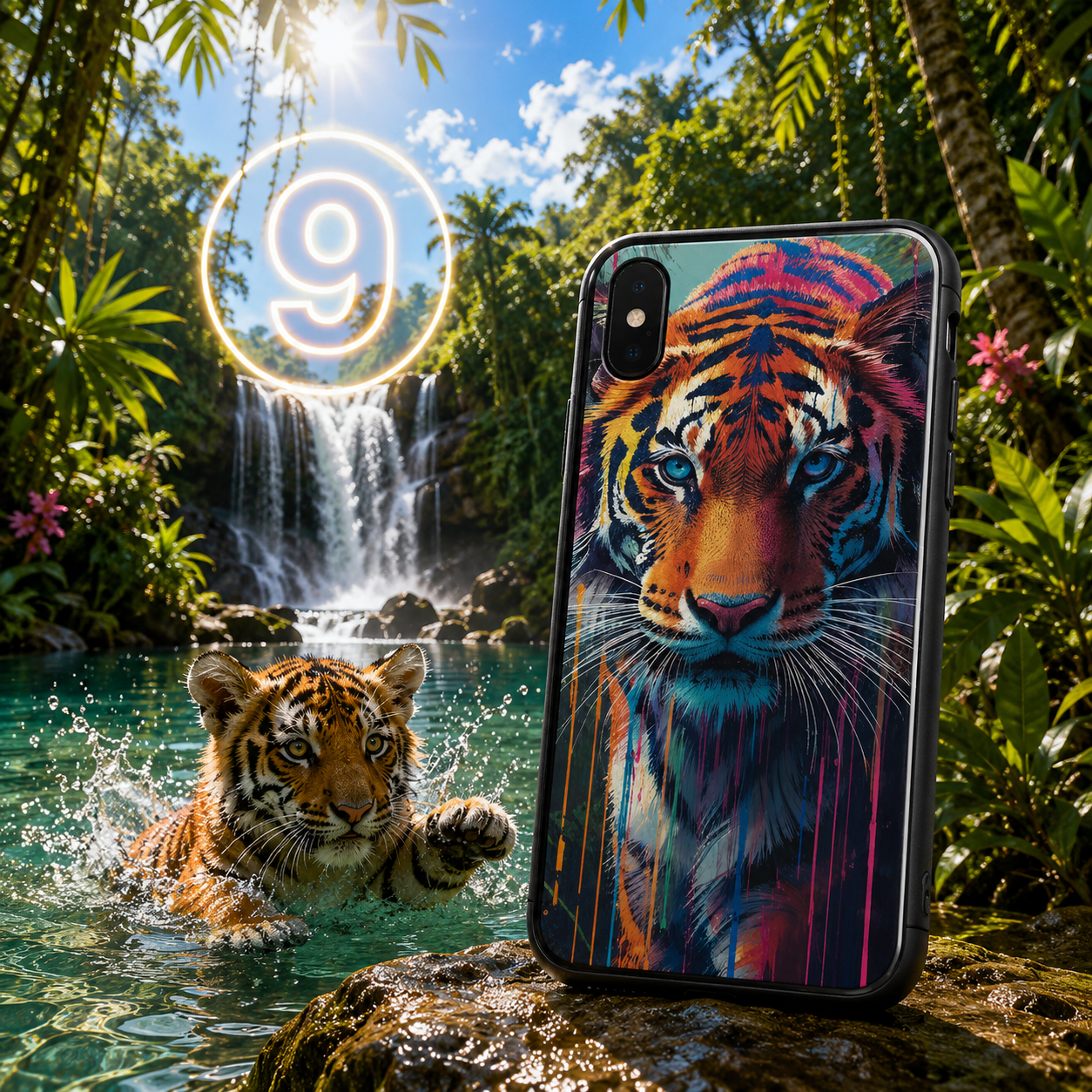 Coques Tigre Pop Art