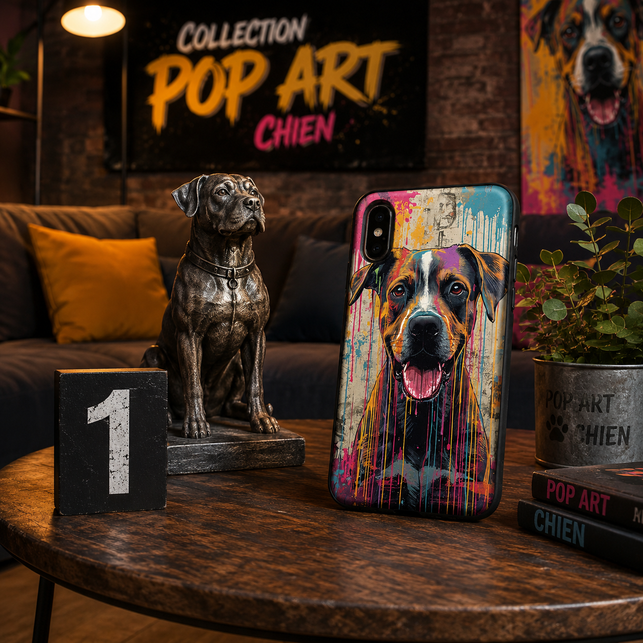Coques Chien Pop Art