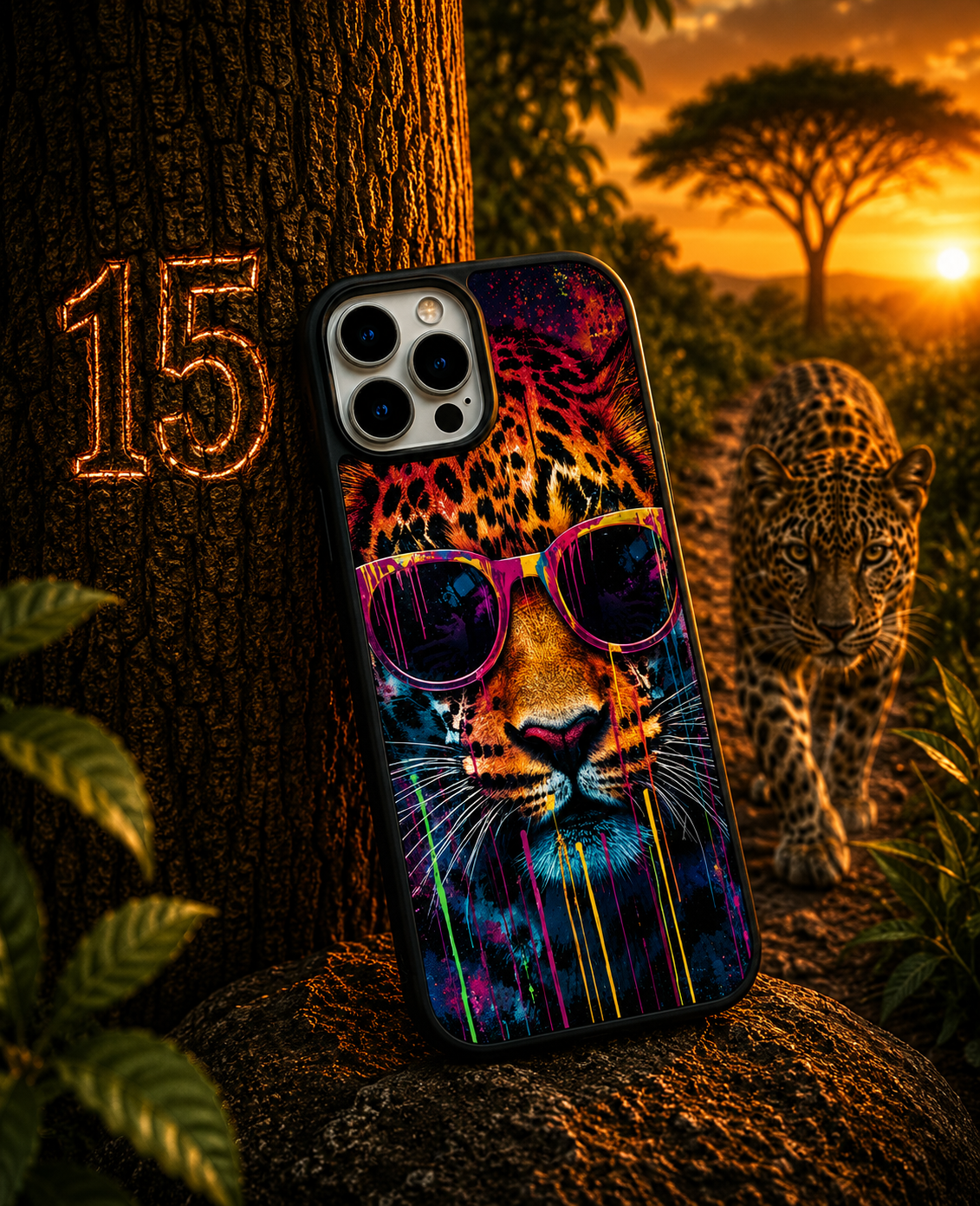 Coques Léopard Pop Art