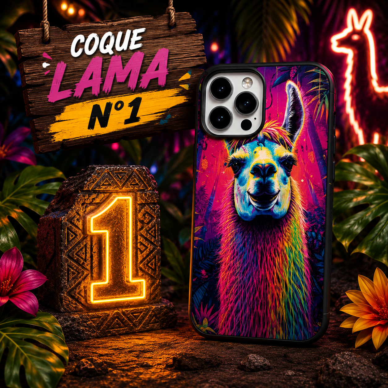 Coques Lama Pop Art