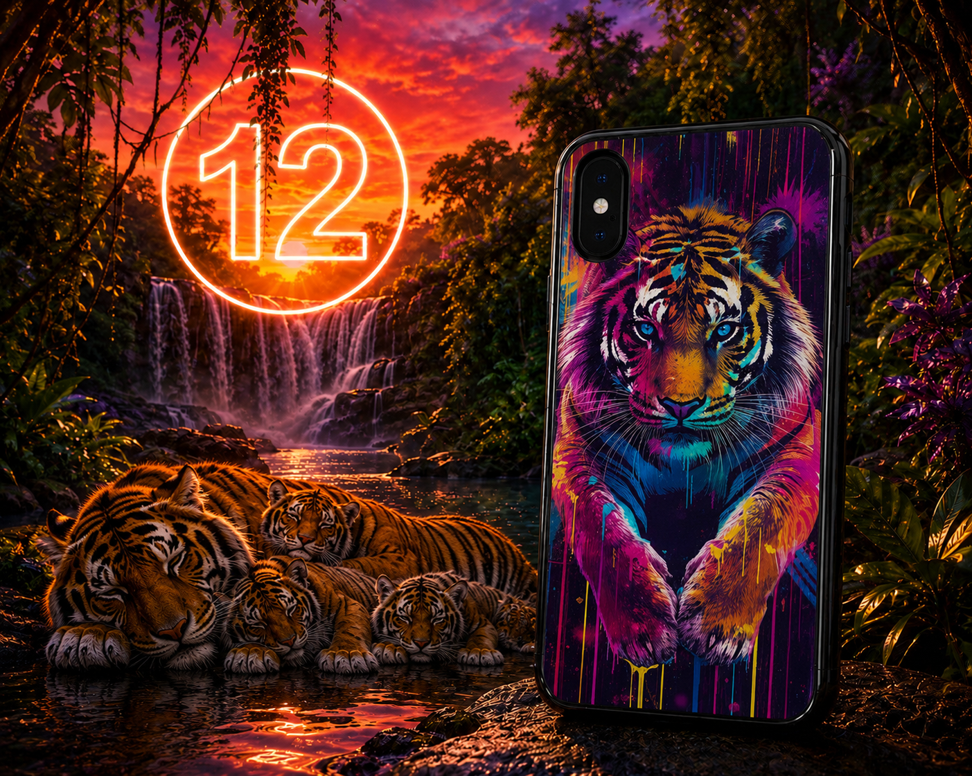 Coques Tigre Pop Art