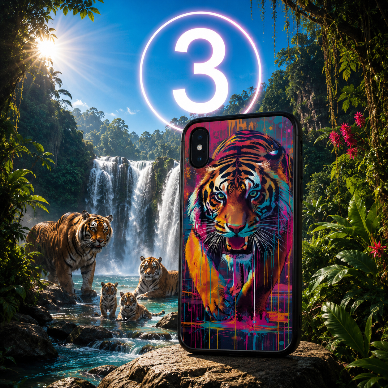 Coques Tigre Pop Art