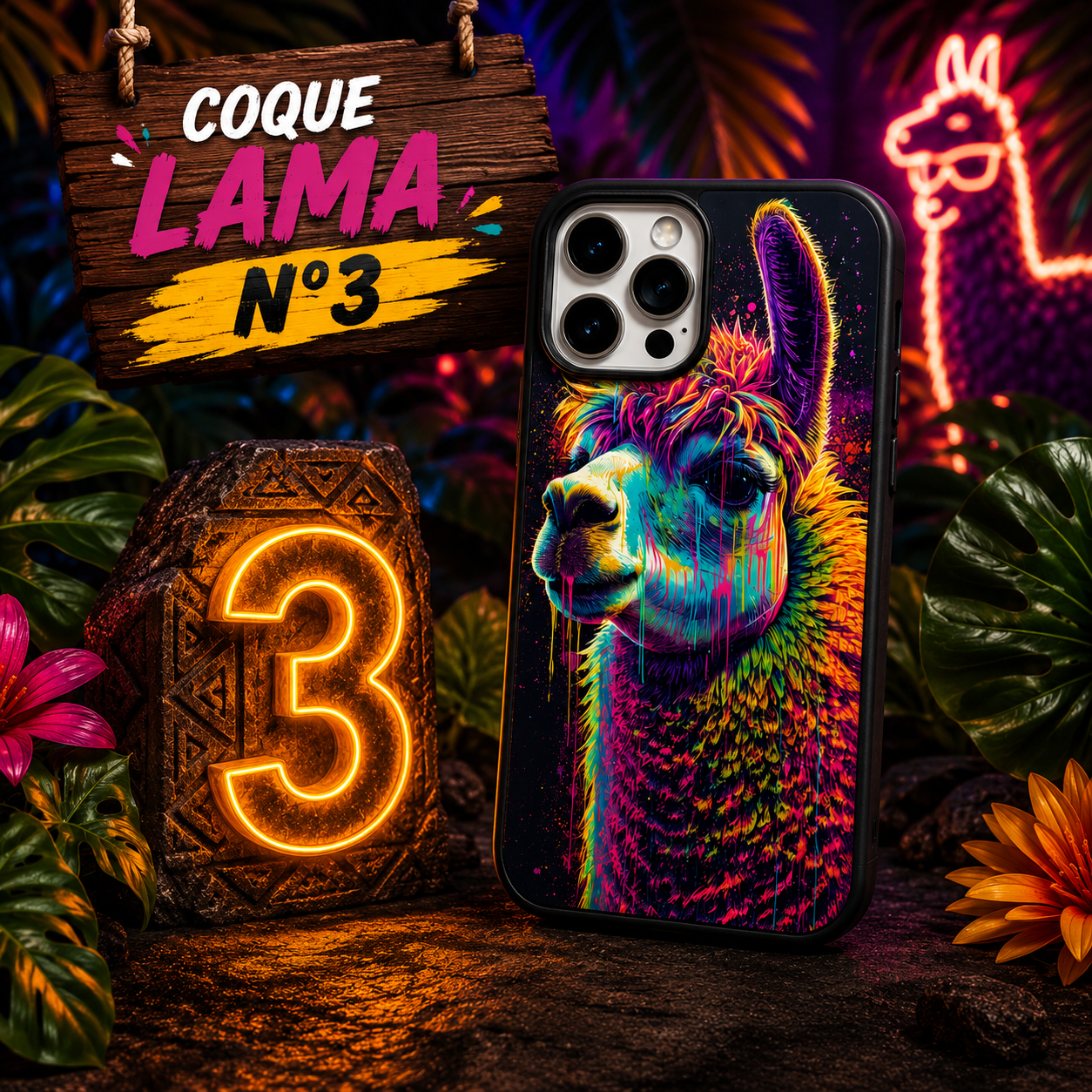 Coques Lama Pop Art