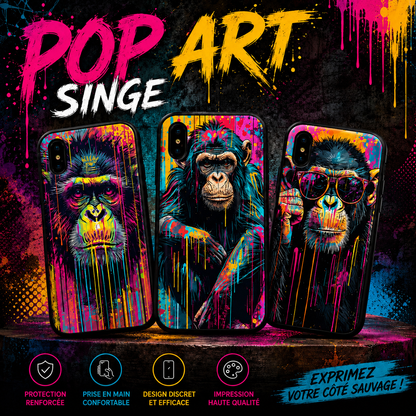 Coques Singe Pop Art