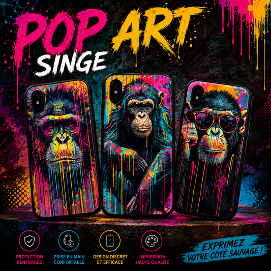 Coques Singe Pop Art