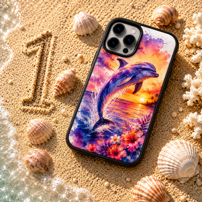 Coques de téléphone Dauphin Aquarelle