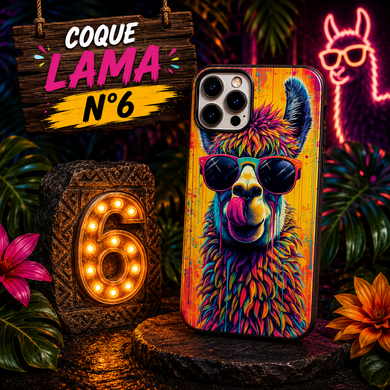 Coques Lama Pop Art