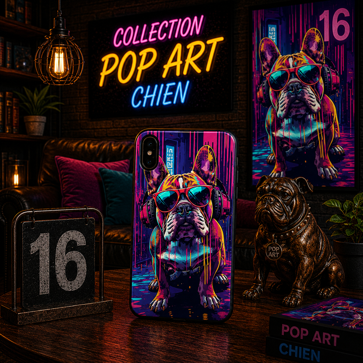 Coques Chien Pop Art