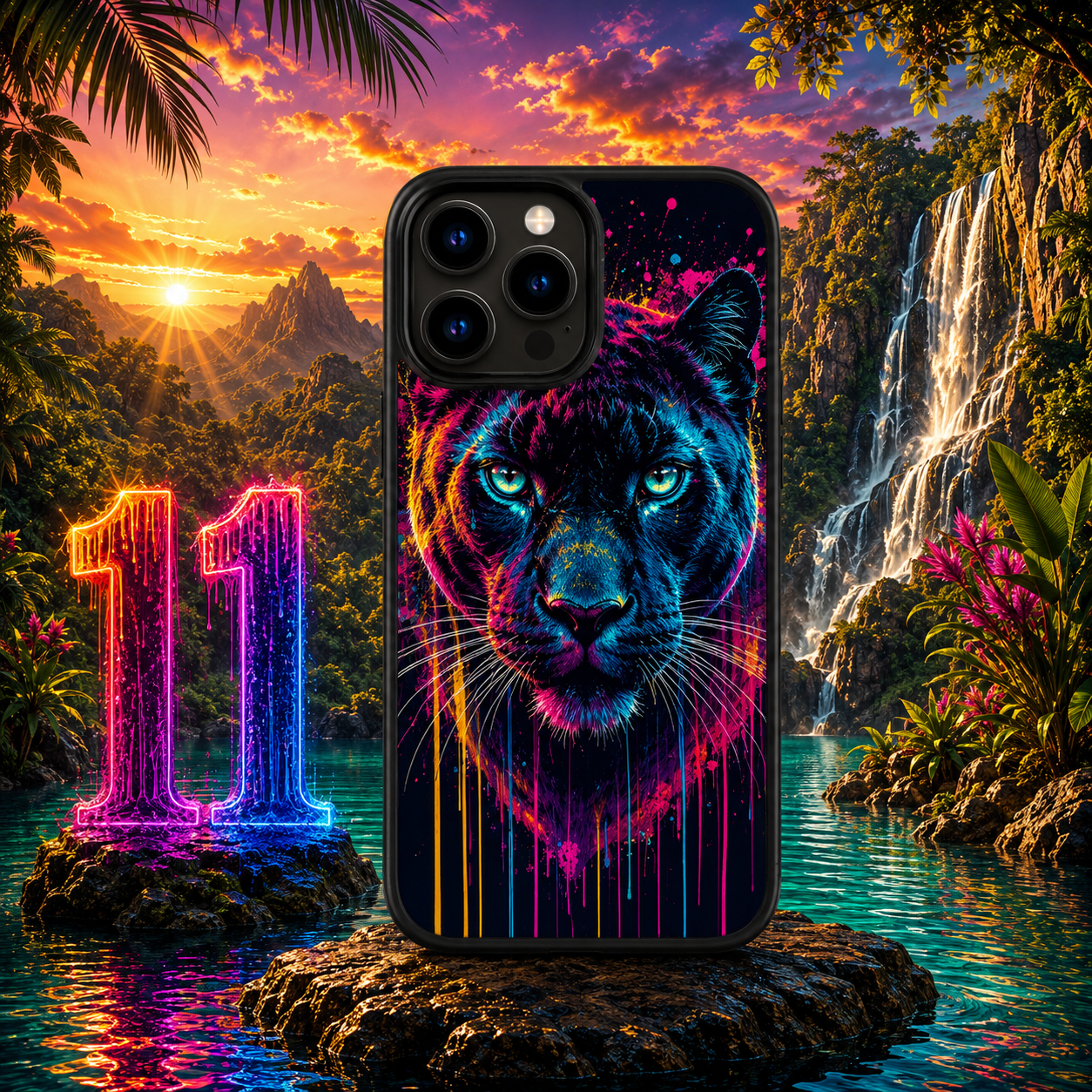 Coques Panthère Pop Art