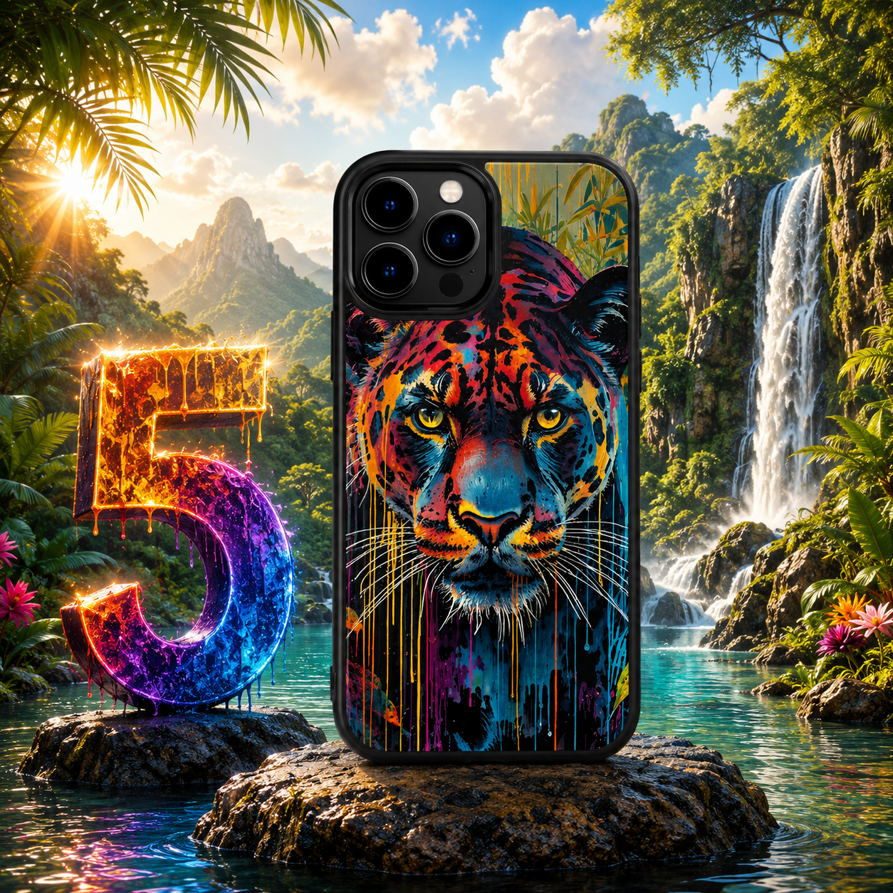 Coques Panthère Pop Art