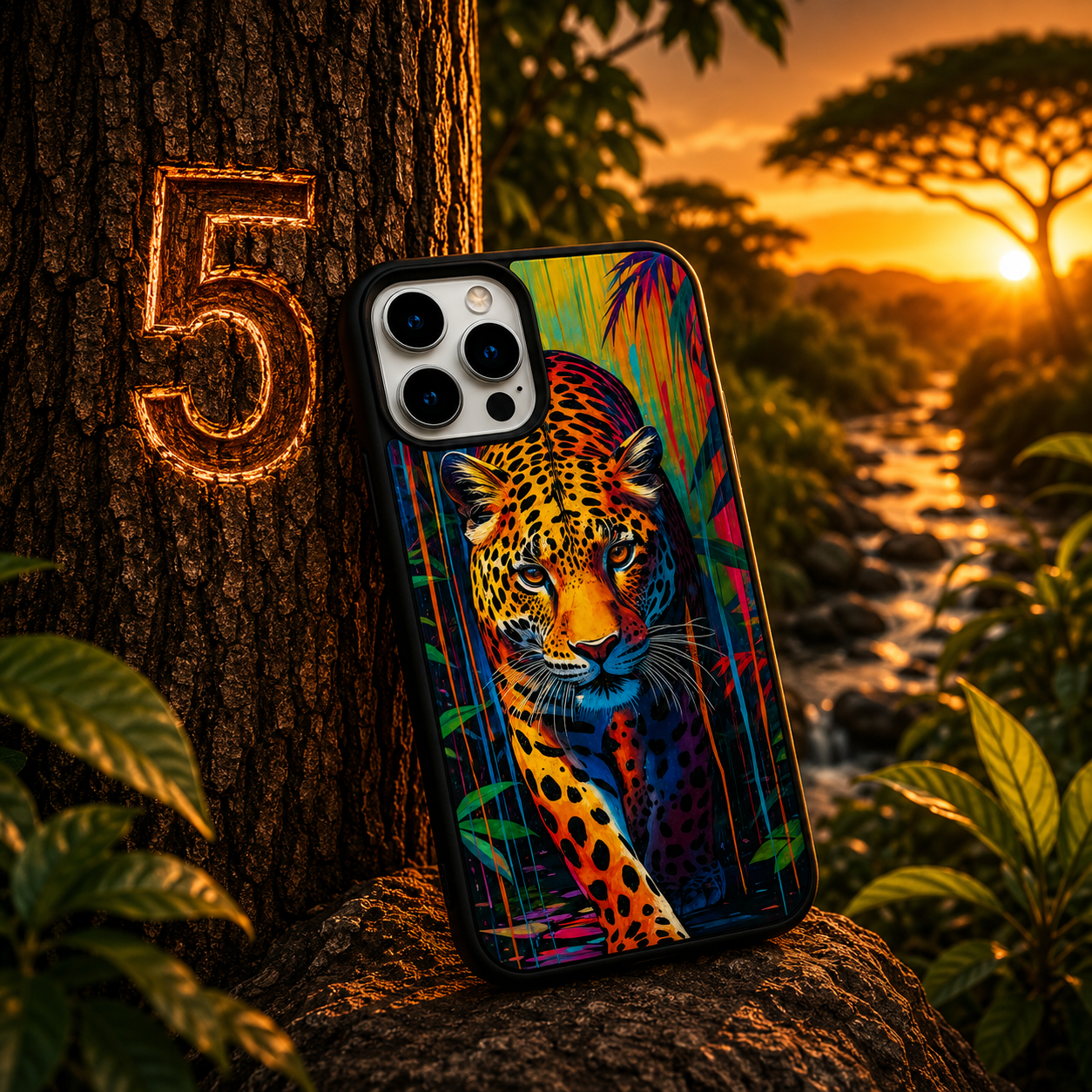 Coques Léopard Pop Art