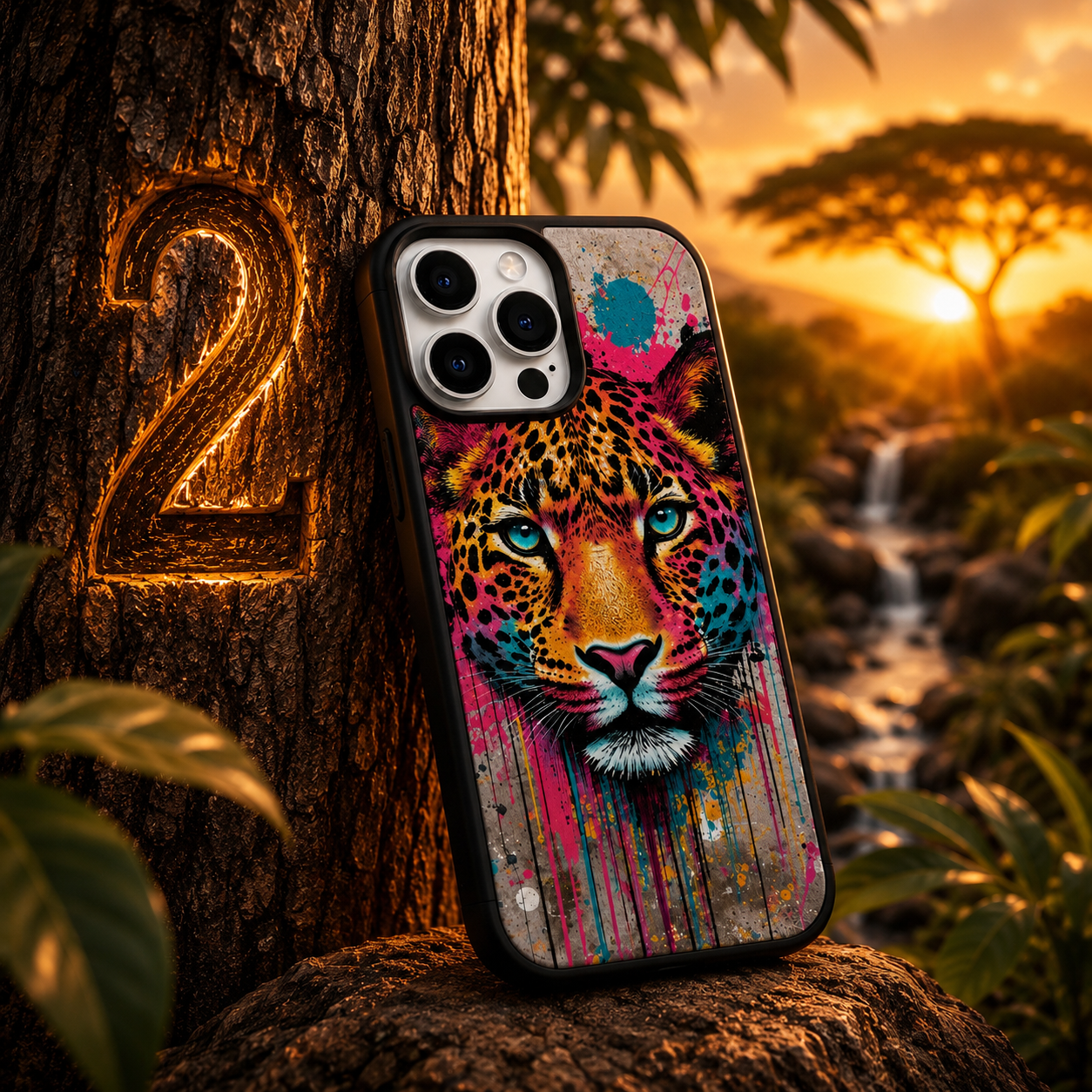 Coques Léopard Pop Art