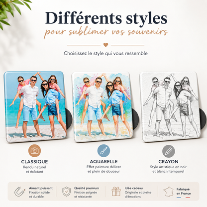Pack de 5 Magnets Personnalisés avec Vos Photos