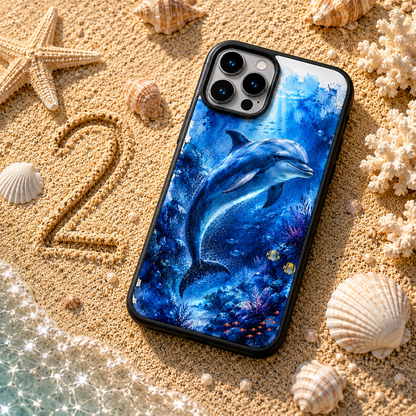 Coques de téléphone Dauphin Aquarelle