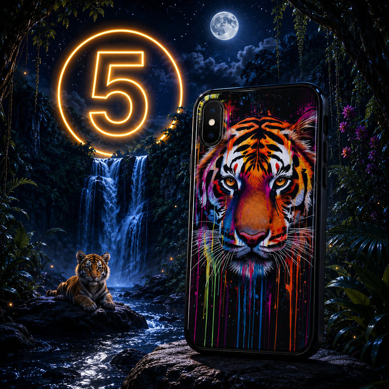 Coques Tigre Pop Art