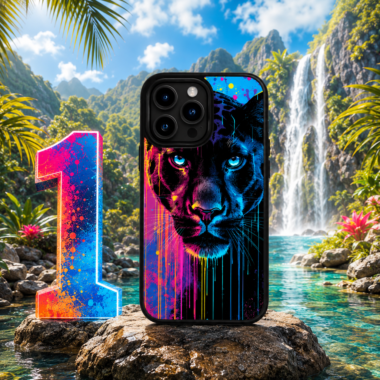 Coques Panthère Pop Art