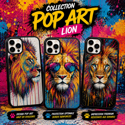 Coques Lion Pop Art
