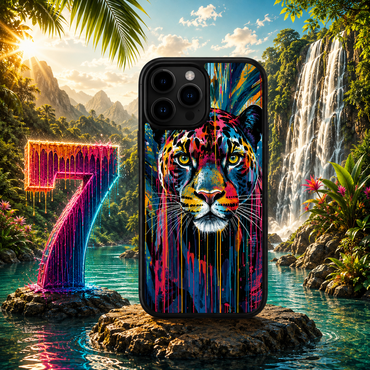 Coques Panthère Pop Art