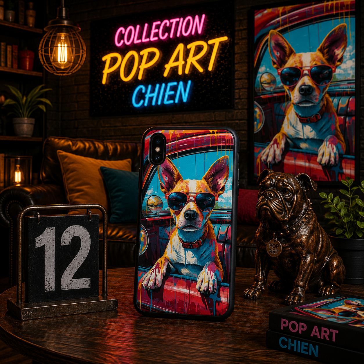 Coques Chien Pop Art