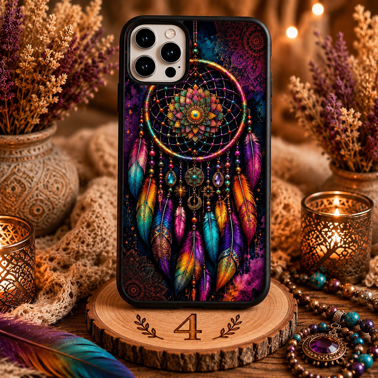 Coques de téléphone Attrape-rêves colorées