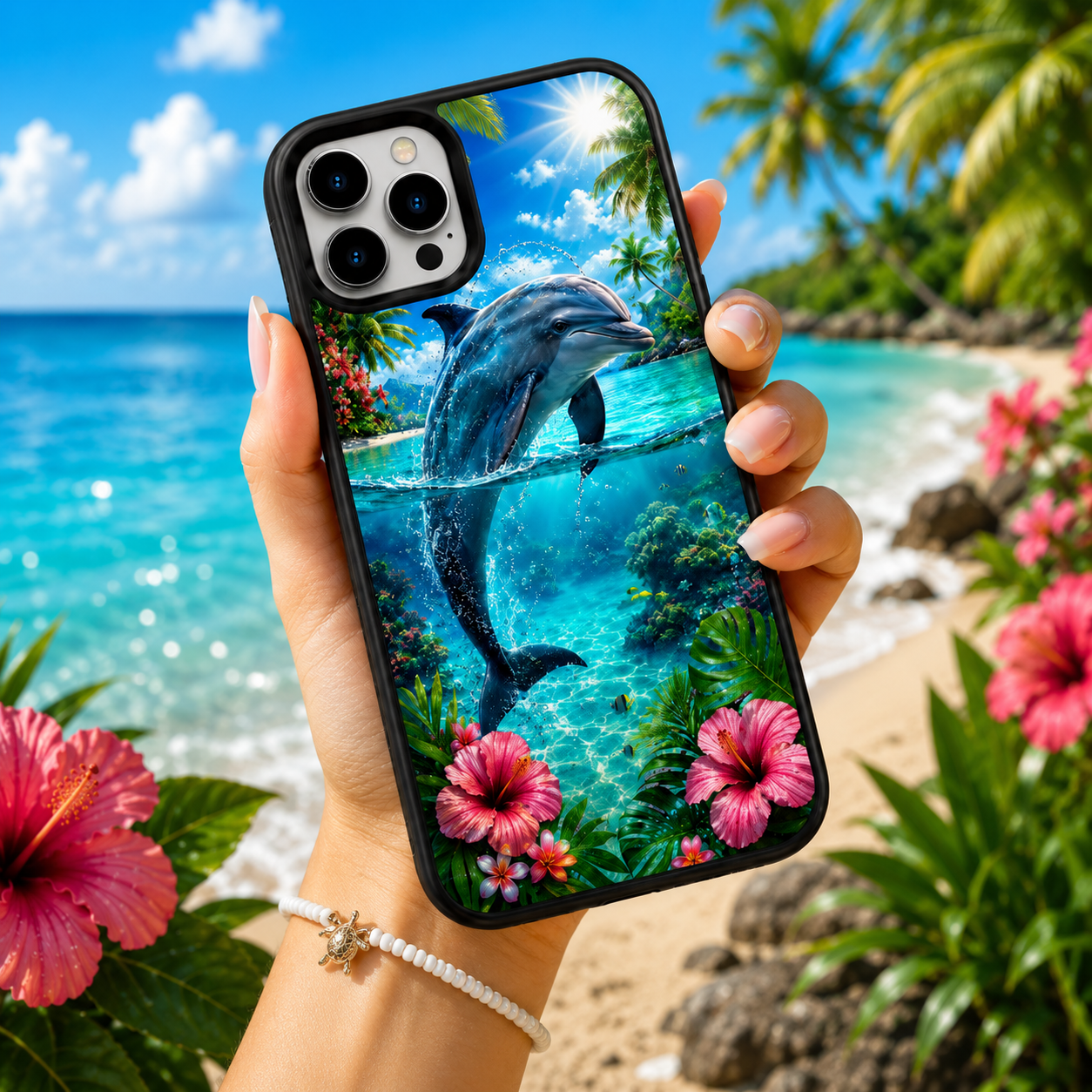 Coques de Téléphone Dauphin Tropical