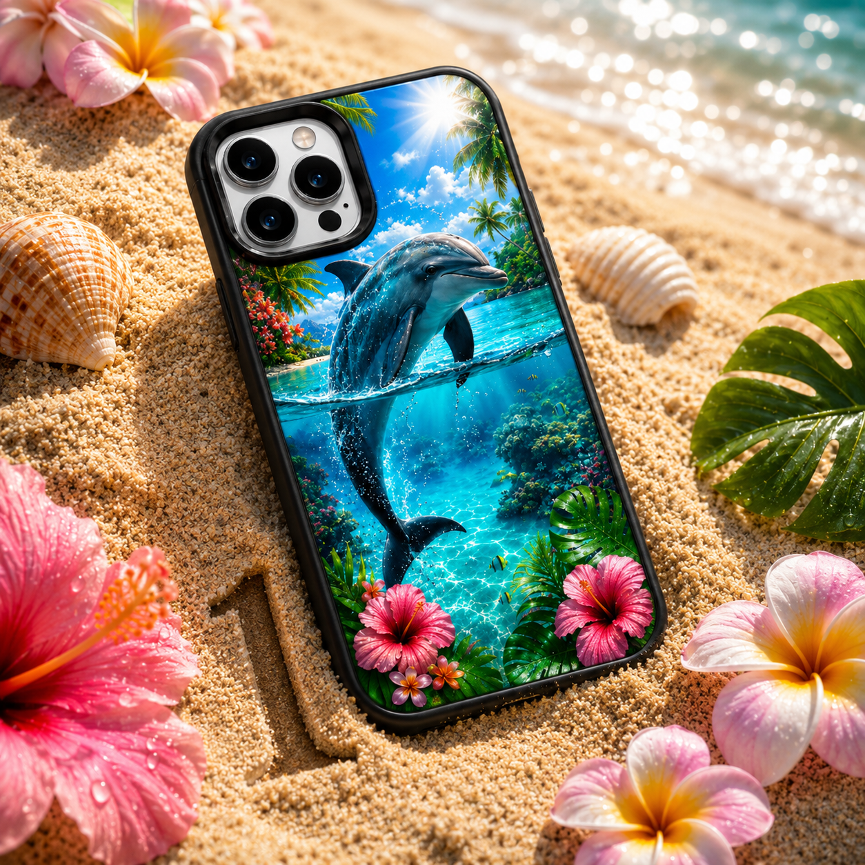 Coques de Téléphone Dauphin Tropical