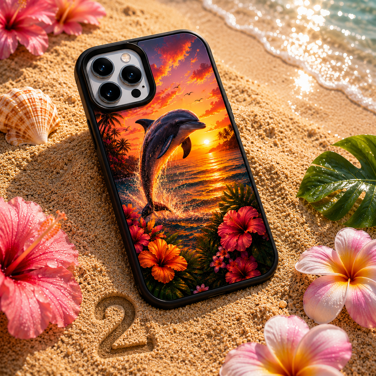Coques de Téléphone Dauphin Tropical