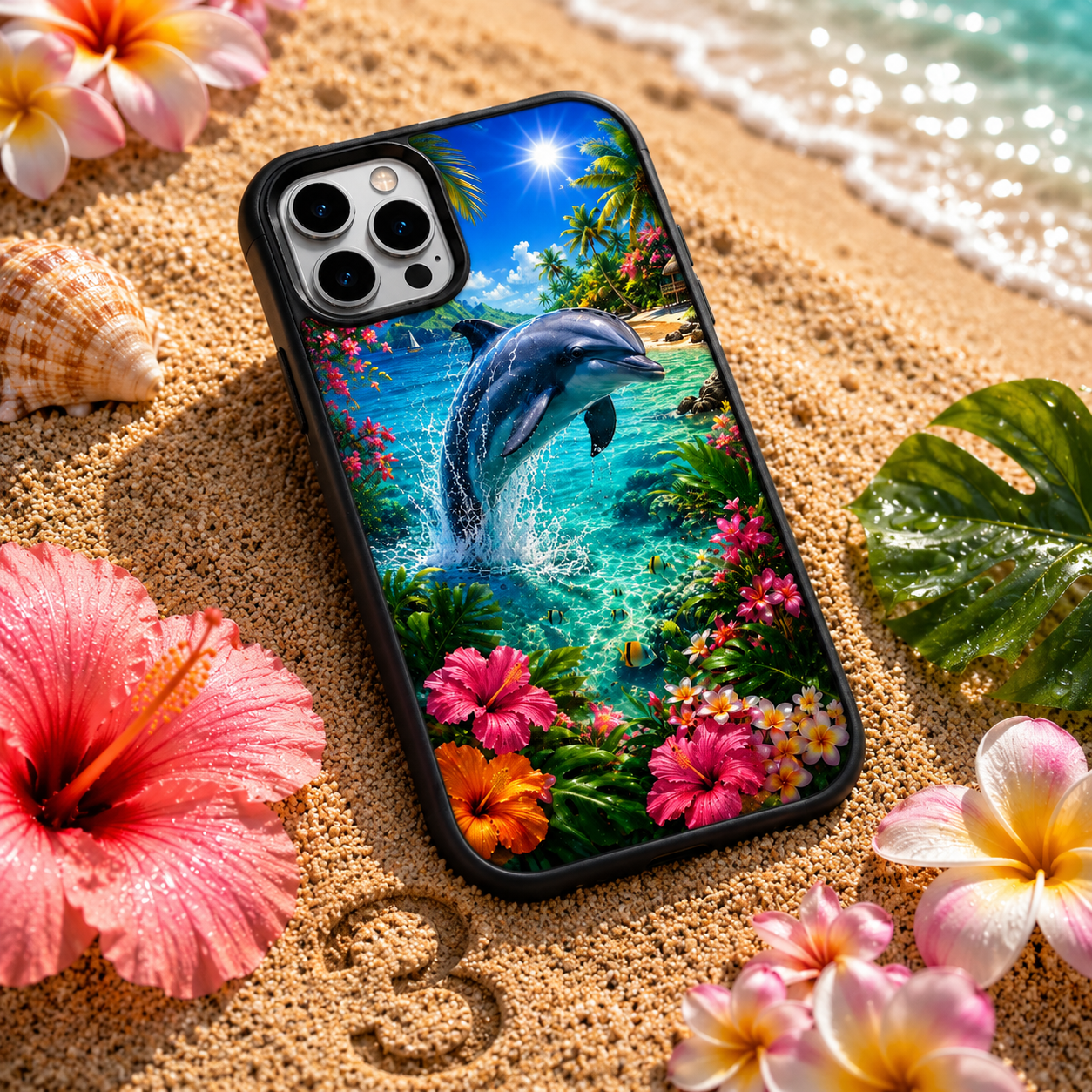 Coques de Téléphone Dauphin Tropical