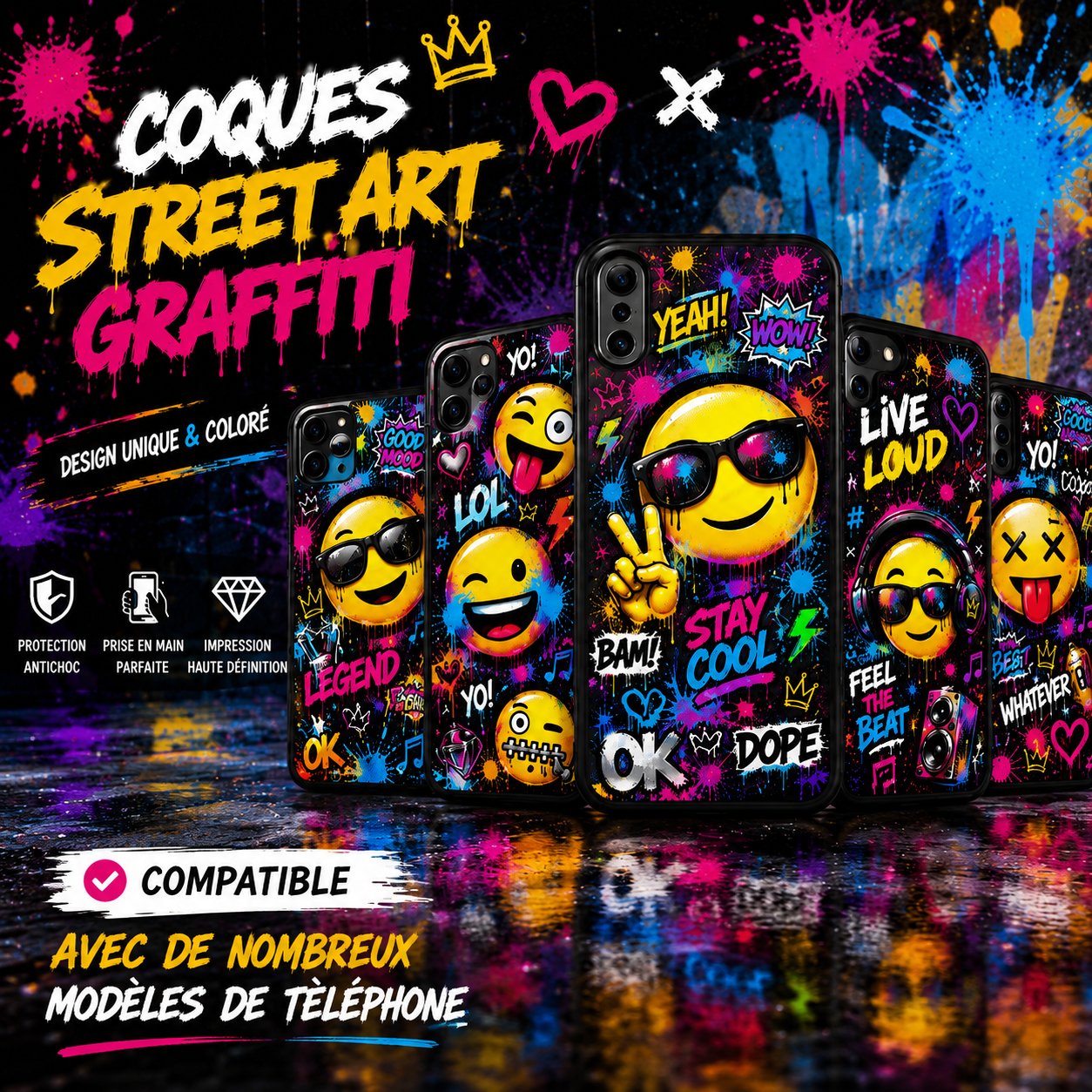 Coques de Téléphone Smiley