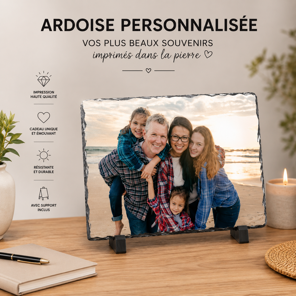 Ardoise Personnalisée avec votre photo