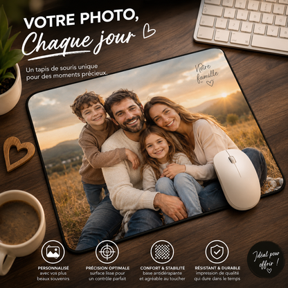Tapis de souris personnalisé avec votre photo