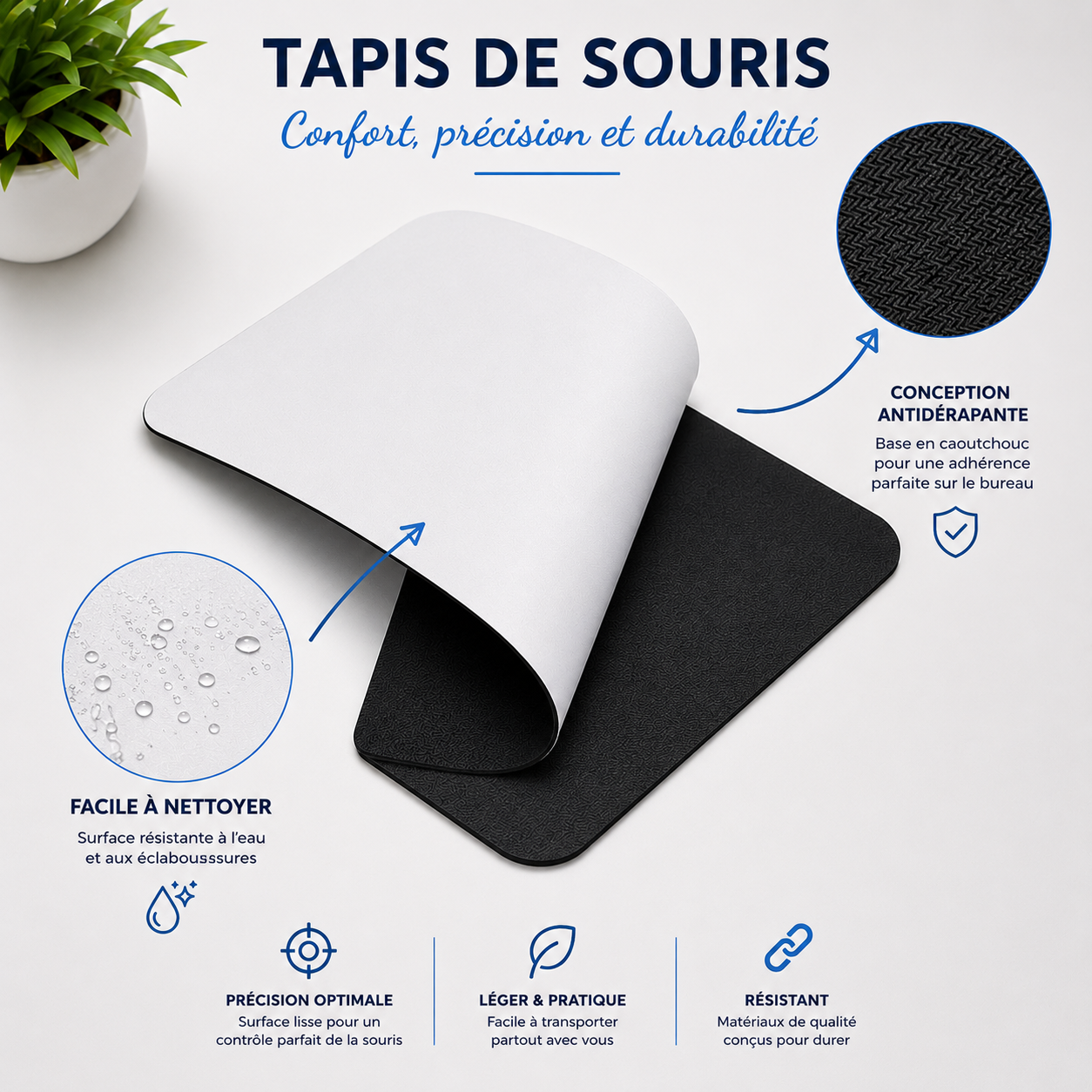 Tapis de souris personnalisé avec votre photo