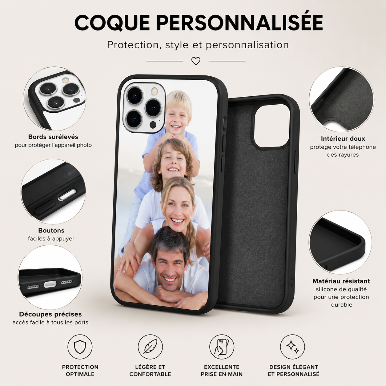 Coque Téléphone Personnalisée avec Votre Photo