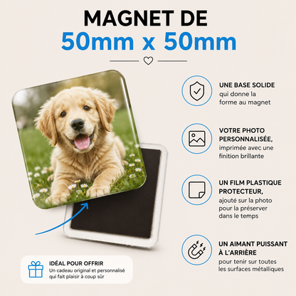 Pack de 5 Magnets Personnalisés avec Vos Photos
