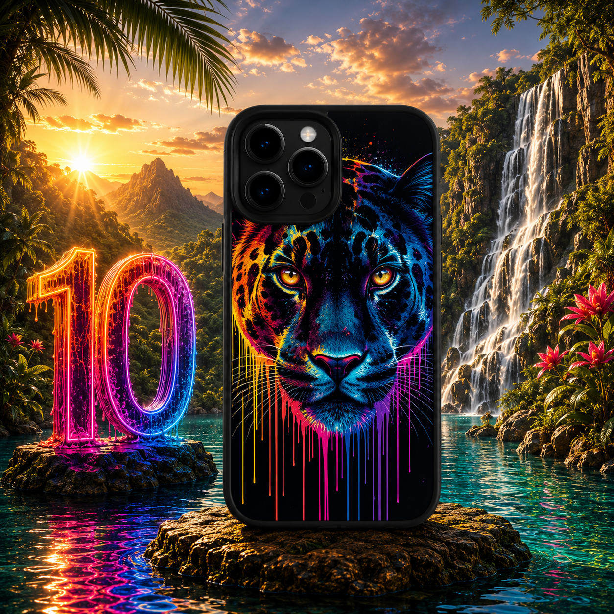 Coques Panthère Pop Art