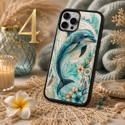 Coques de téléphone Dauphin mandala