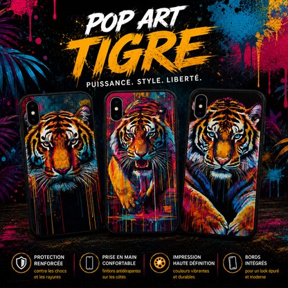 Coques Tigre Pop Art
