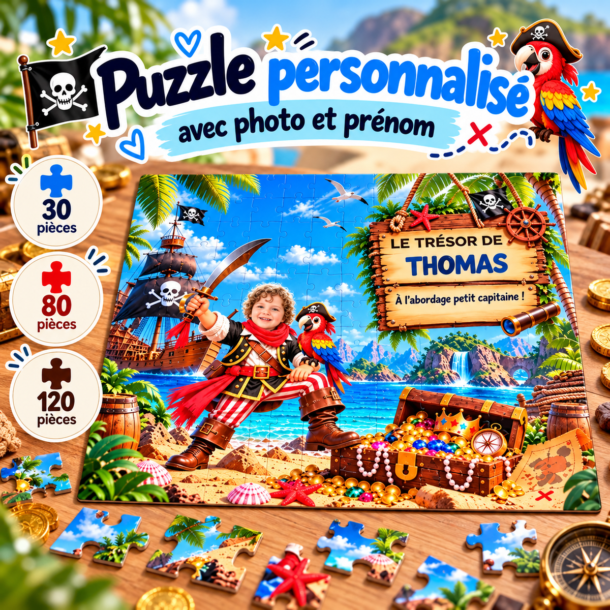 Puzzle Pirate Personnalisé