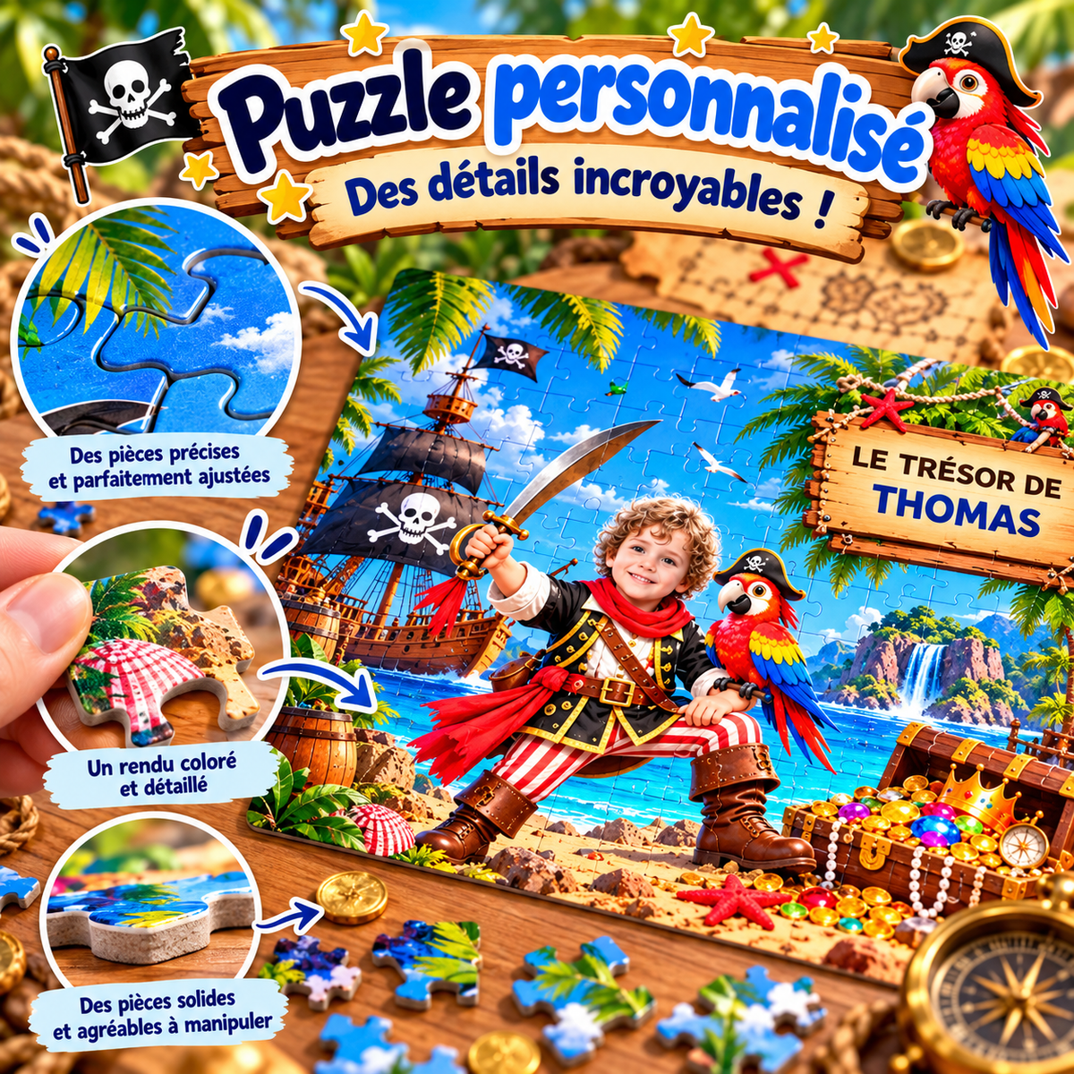 Puzzle Pirate Personnalisé