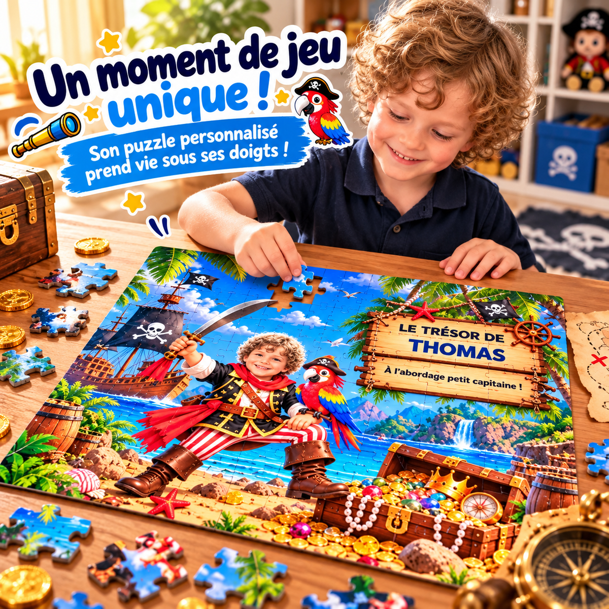 Puzzle Pirate Personnalisé